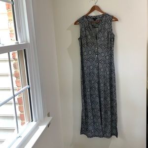 Talbots sleeveless maxi dress, medium petite